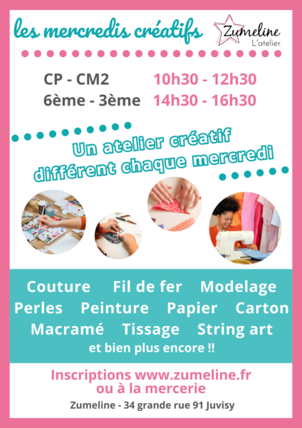 Ateliers creatifs pour enfants le mercredi à Juvisy